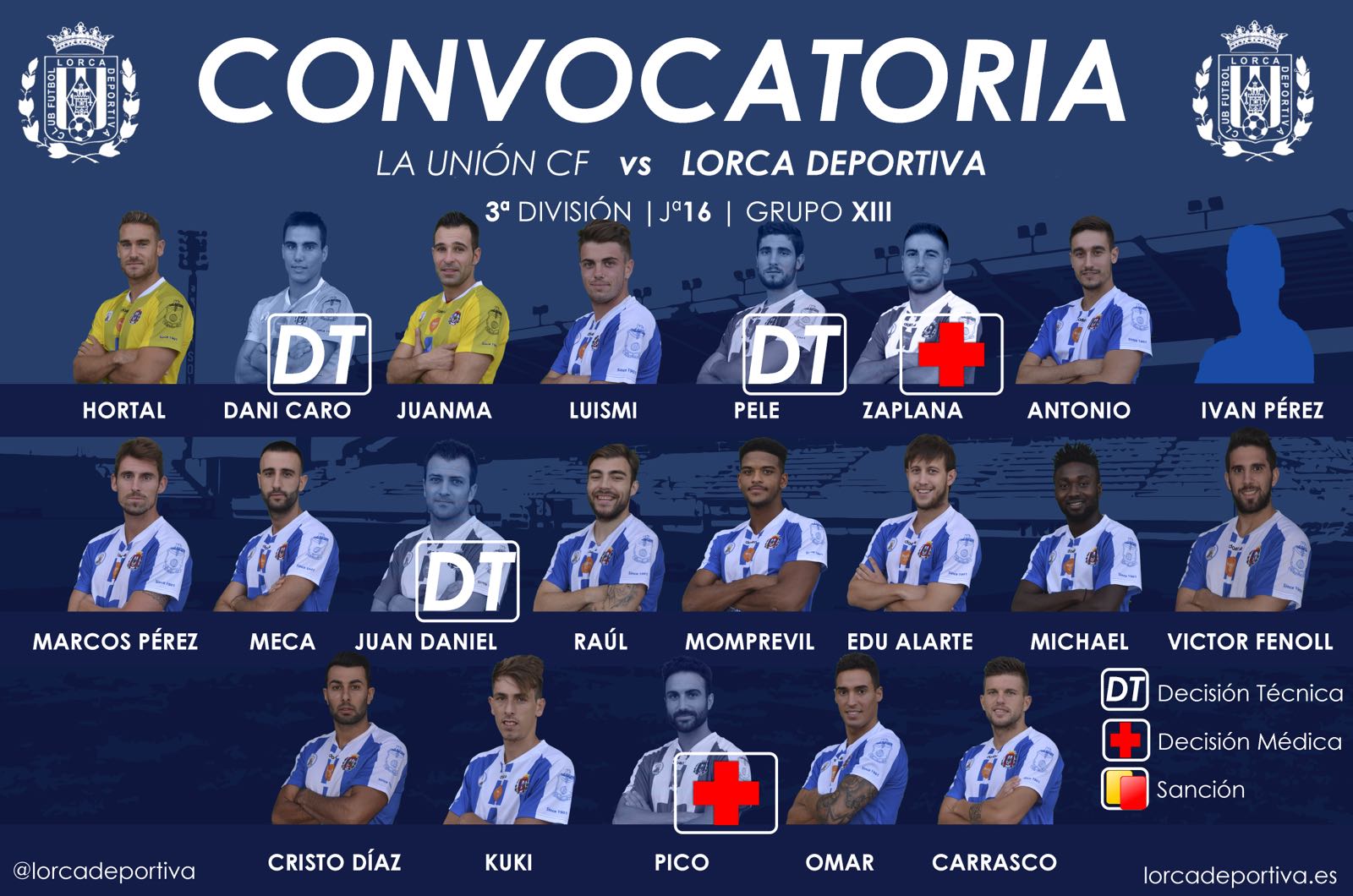 CONVOCATORIA: La Unión – Lorca Deportiva