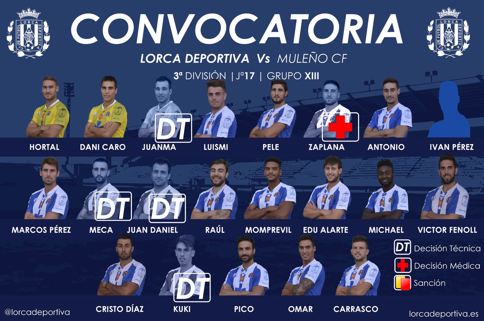 CONVOCATORIA: Lorca Deportiva – Muleño