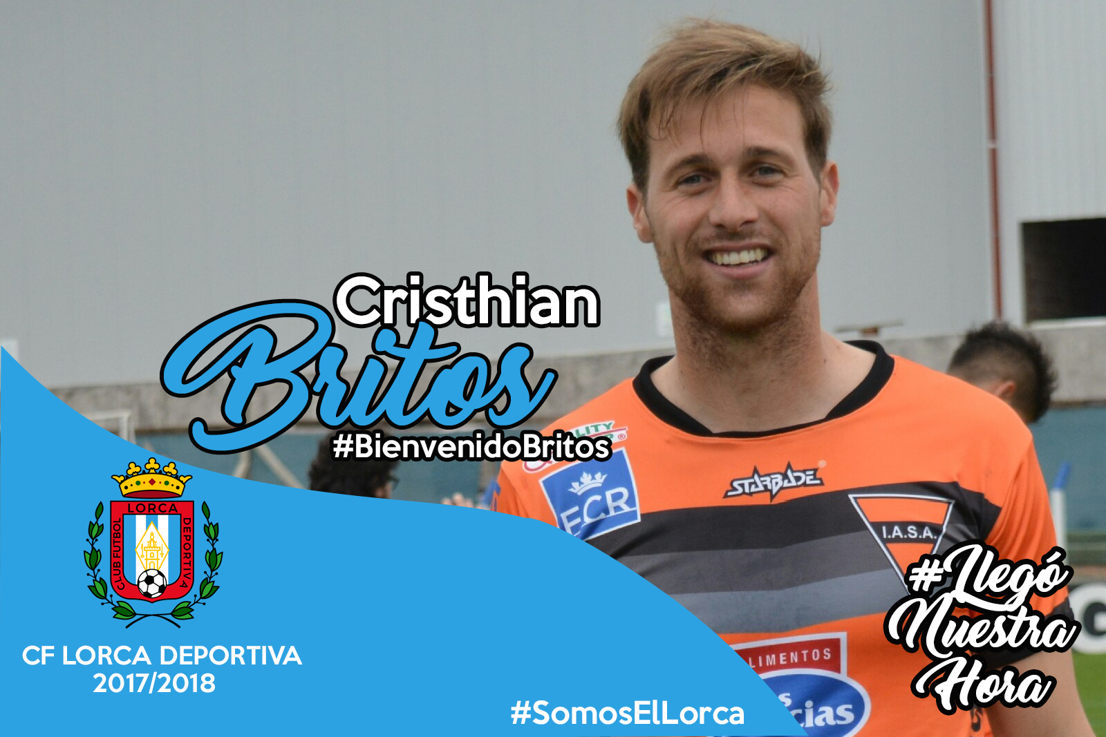 Cristhian Britos, nuevo jugador del Lorca Deportiva