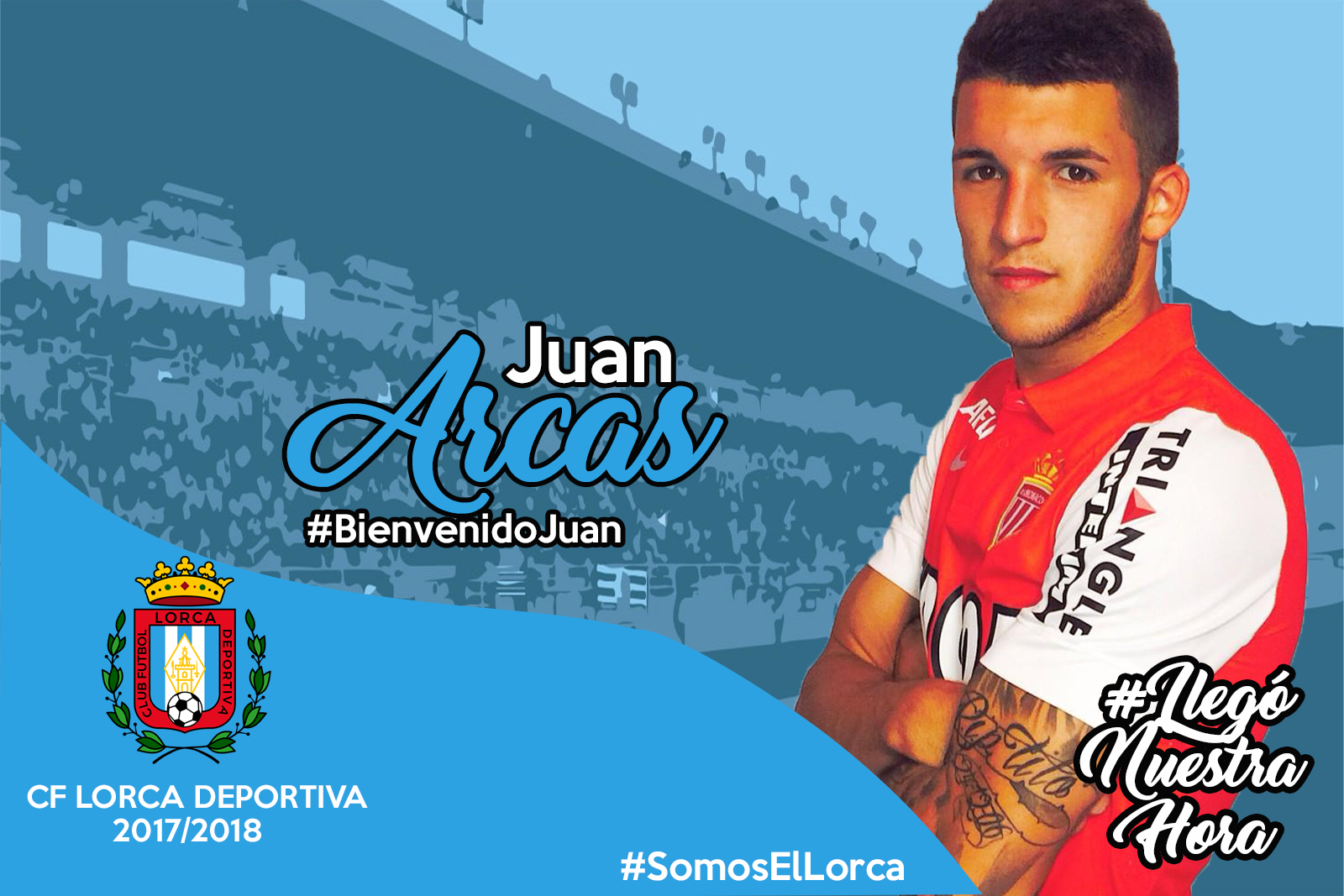 El lorquino Juan Arcas, nuevo jugador del Lorca Deportiva