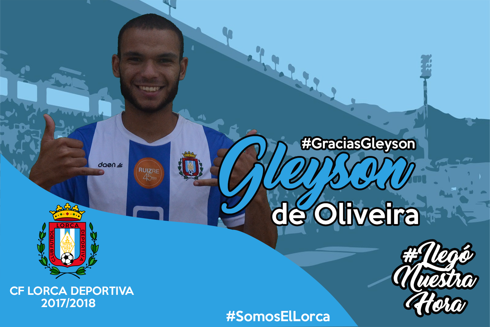 COMUNICADO OFICIAL: Gleyson se desvincula del Lorca Deportiva