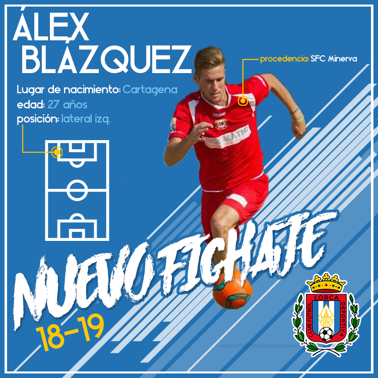 Álex Blázquez, nuevo jugador del Lorca Deportiva