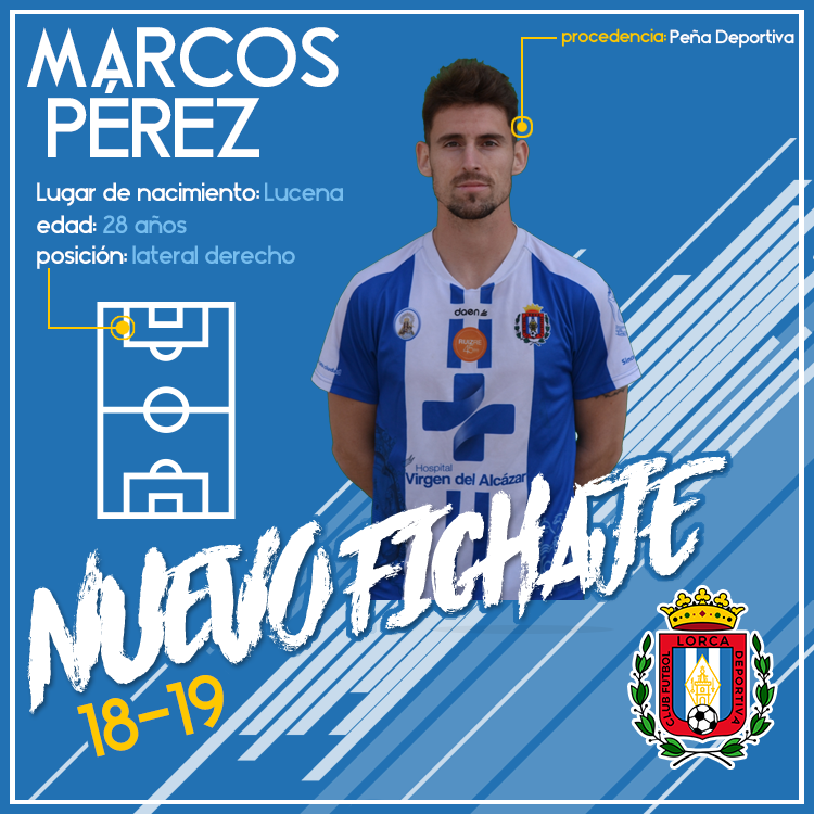 Marcos Pérez, vuelve al Lorca Deportiva