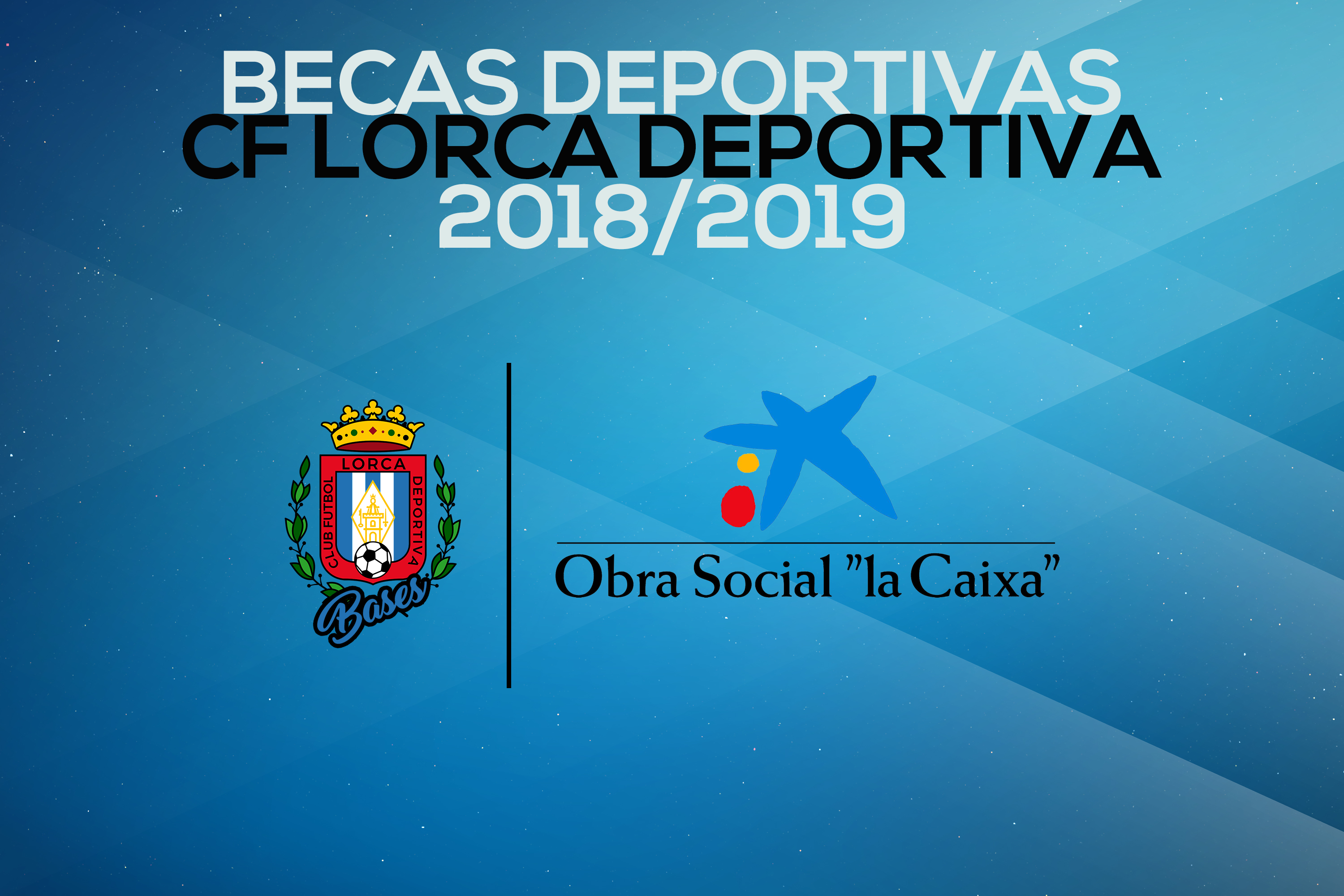 En marcha las Becas Deportivas 2018/2019 de la Cantera del Lorca Deportiva con la colaboración de la Obra Social de La Caixa