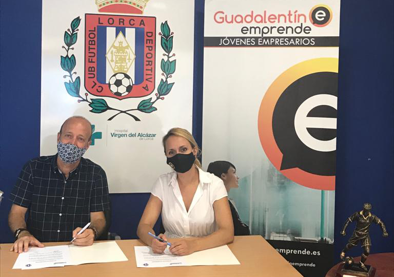 Guadalentín Emprende y Cantera Fútbol Lorca Deportiva firman un convenio de colaboración