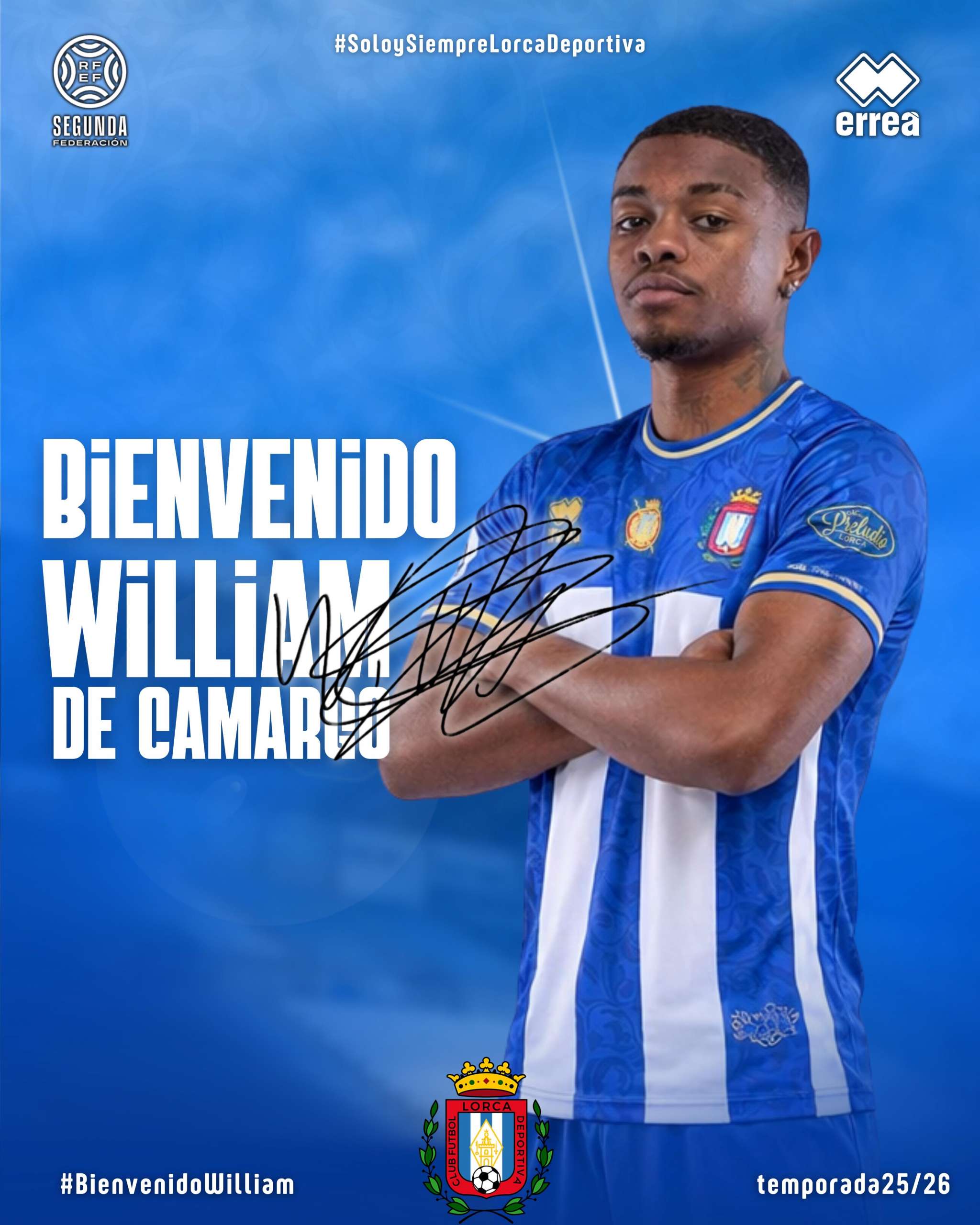 William de Camargo, nuevo jugador del Lorca Deportiva