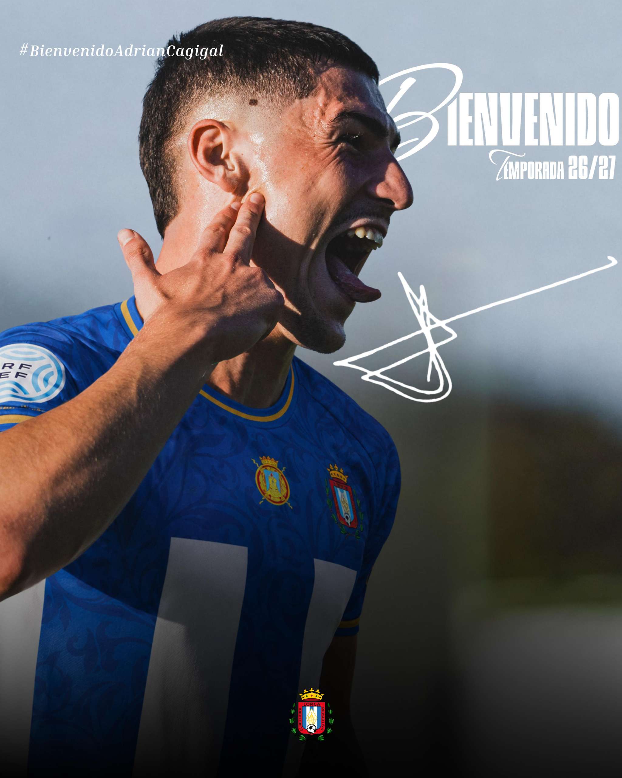 Adrian Cagigal, nuevo jugador del Lorca Deportiva